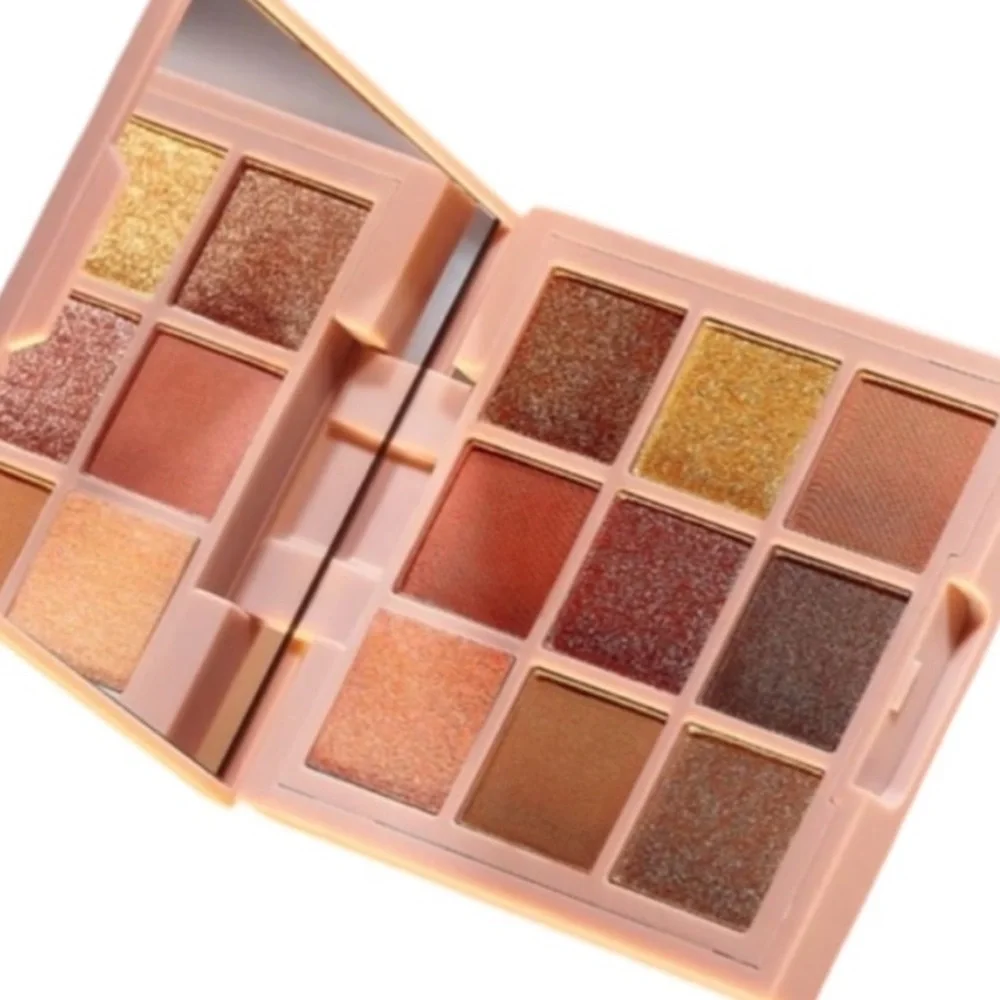Ciaté London Bronzed Eyeshadow Palette Mirror Compact Metallic Matte Earth Tones